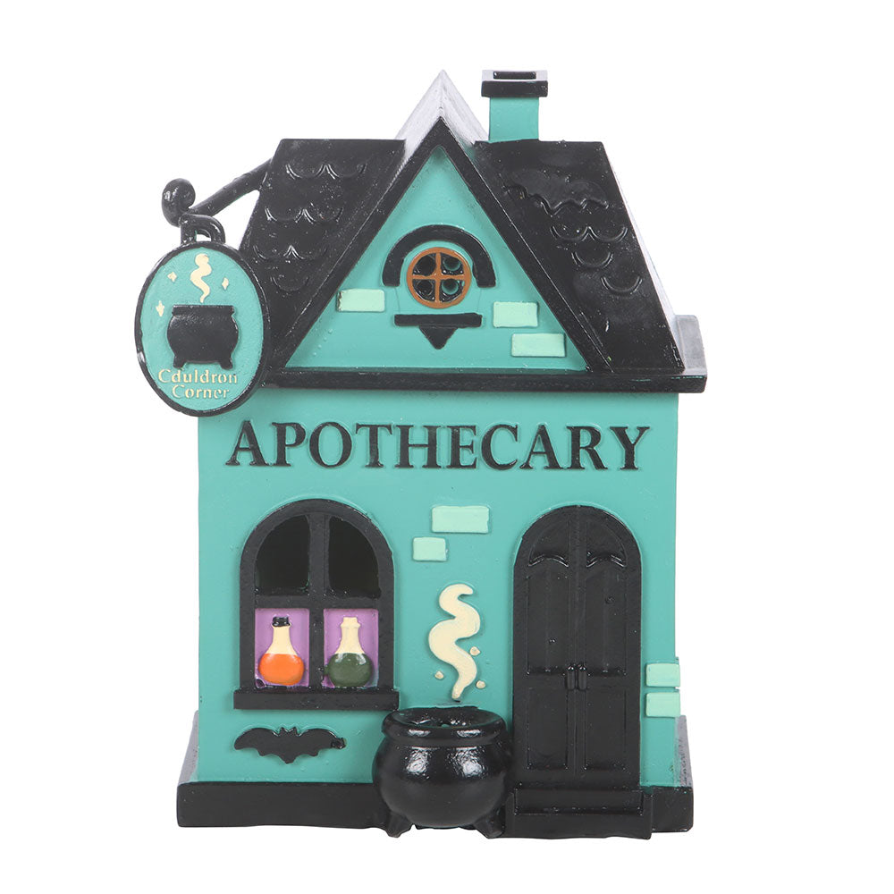 Apothecary shop LED light up Halloween decoration witchy glowing tabletop decor