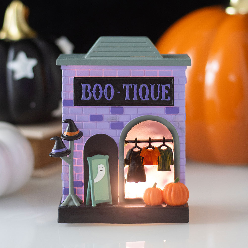 Boo-tique LED light up Halloween decoration glowing spooky boutique tabletop decor