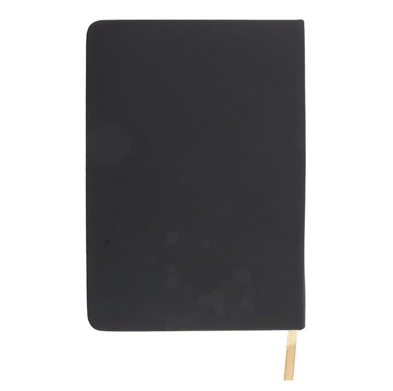 Black talking board A5 notebook with gold celestial and alphabet design, by MJ Gothic Gifts