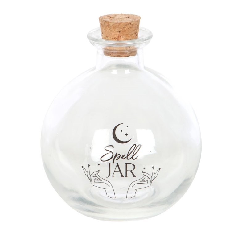 10cm glass spell jar with recipe booklet