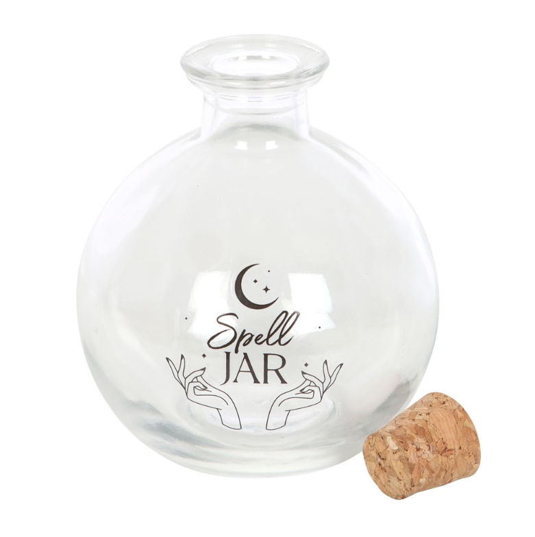 10cm glass spell jar with recipe booklet