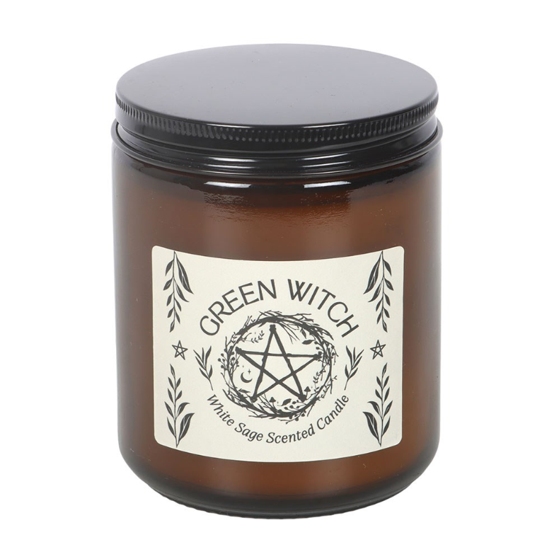 Gothic scented candle in glass jar by MJ Gothic Gifts