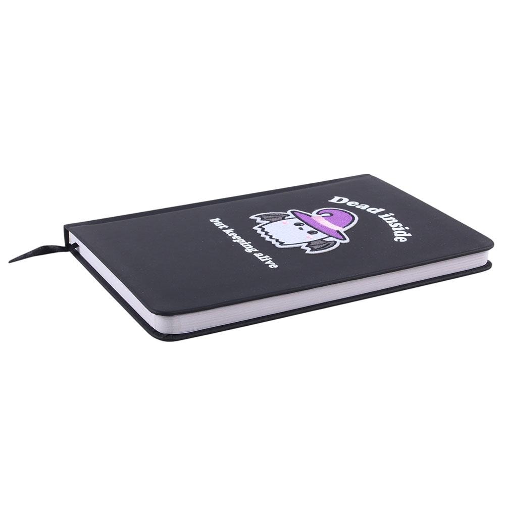 Dead inside A5 guided mindfulness journal with gothic cover design