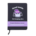 Dead inside A5 guided mindfulness journal with gothic cover design