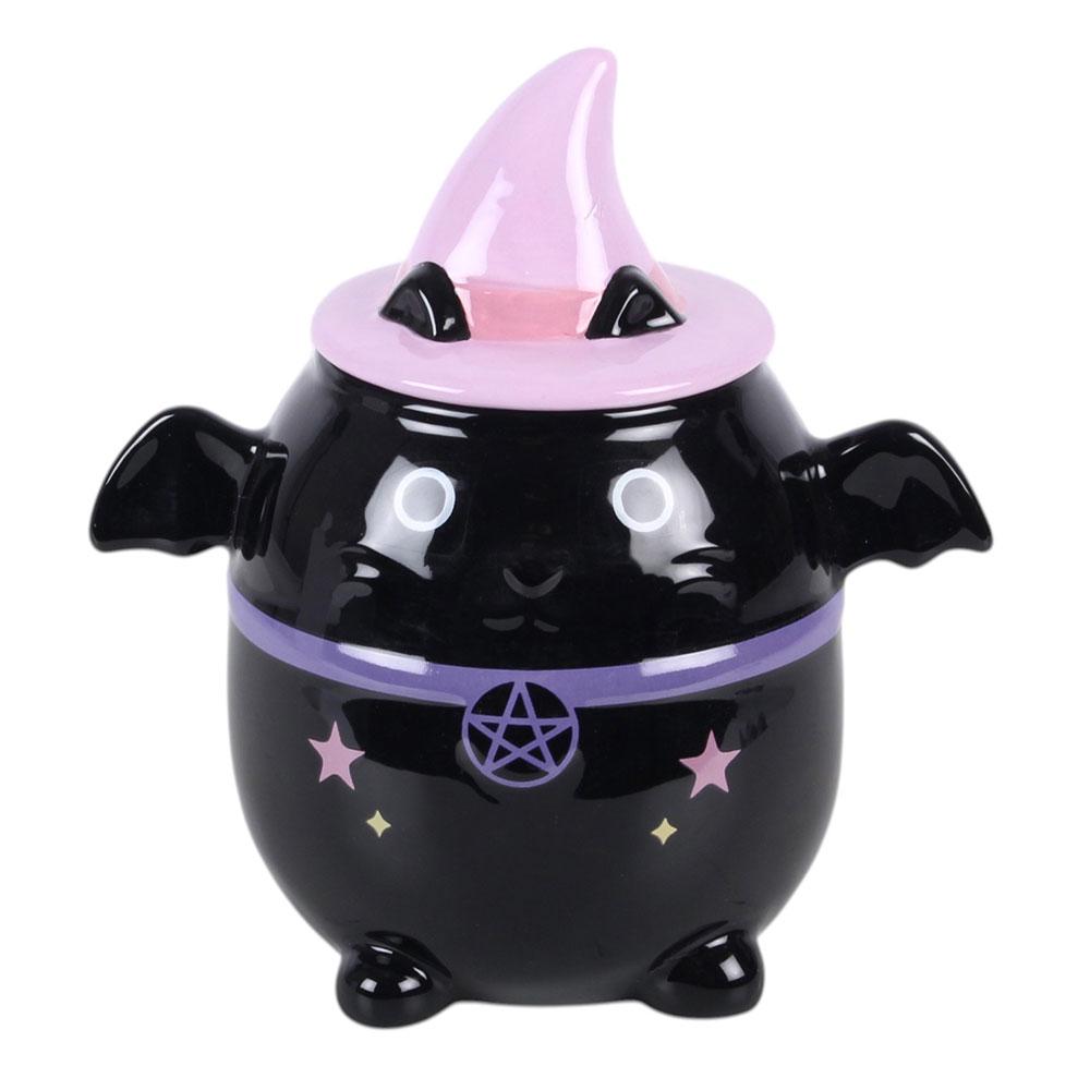 Pastel witch cat bat oil burner gothic witch hat home decor fragrance accessory