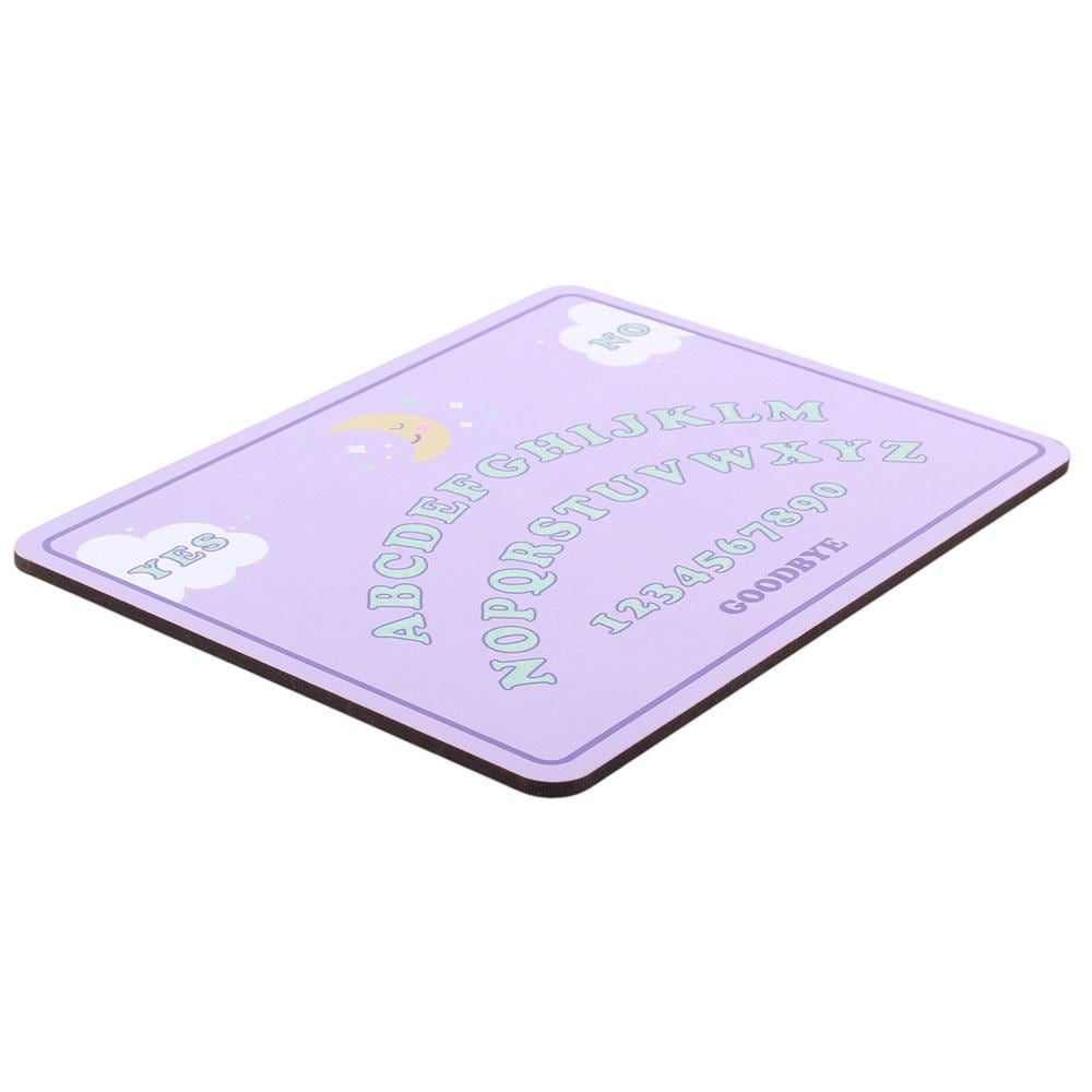 Pastel glow in the dark talking board with planchette and celestial details