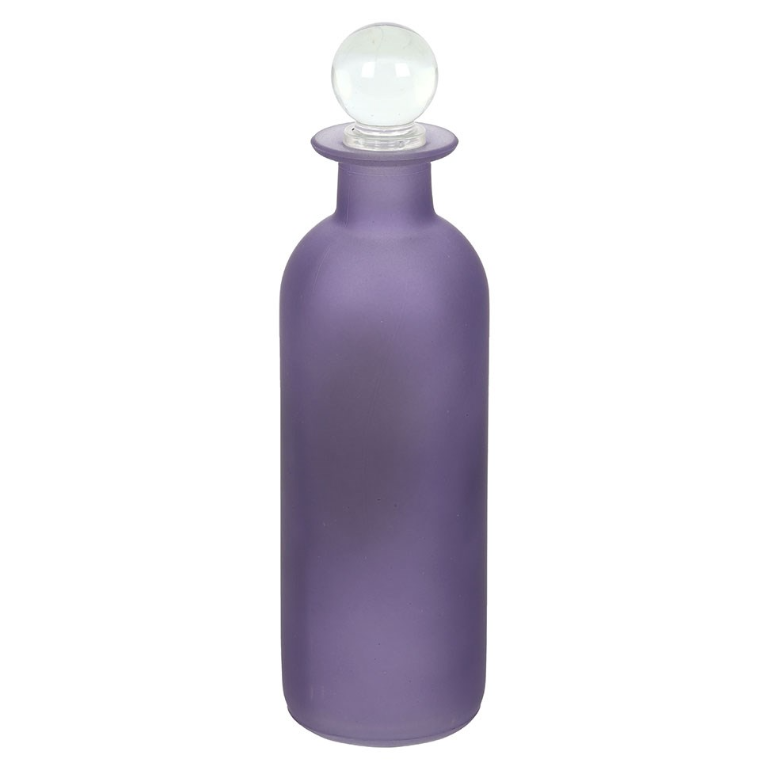 Decorative glass potion bottle with intricate Deadly Nightshade design